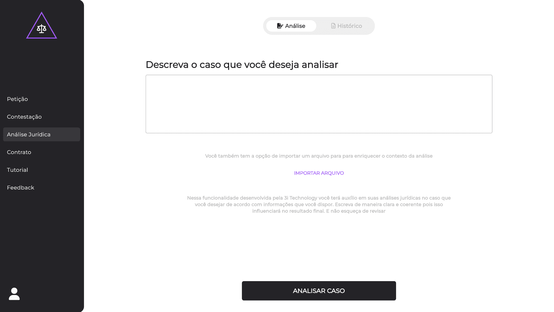 Imagem do software Petição Automática